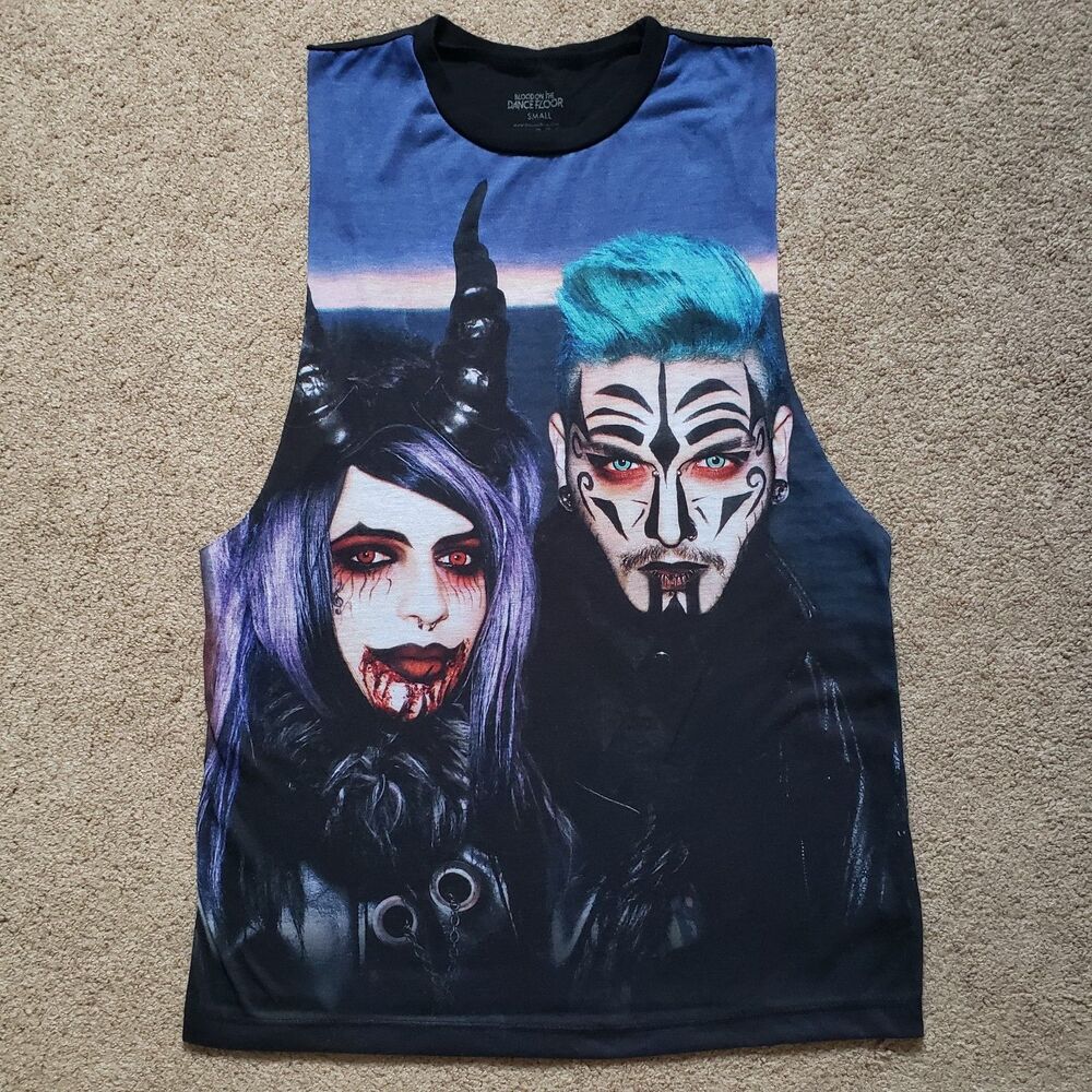 Vtg Blood On The Dance Floor Something Grimm Graphic Tank Top Size S